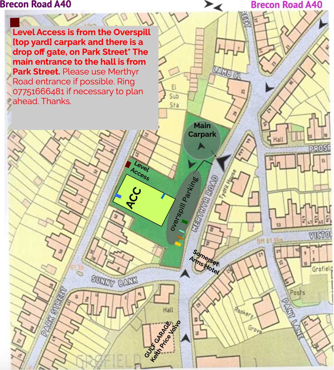 Abergavenny Community Centre Map